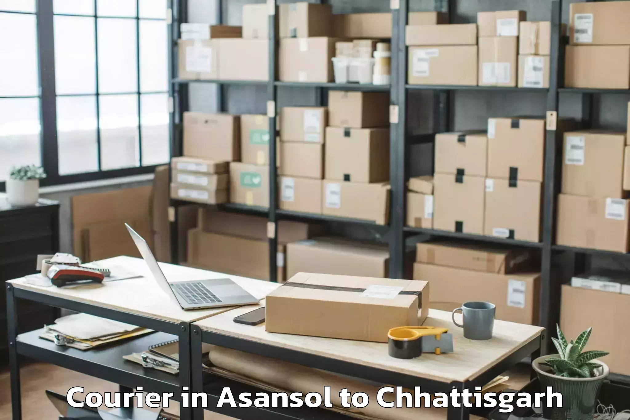 Book Asansol to Raigarh Chhattisgarh Courier Online